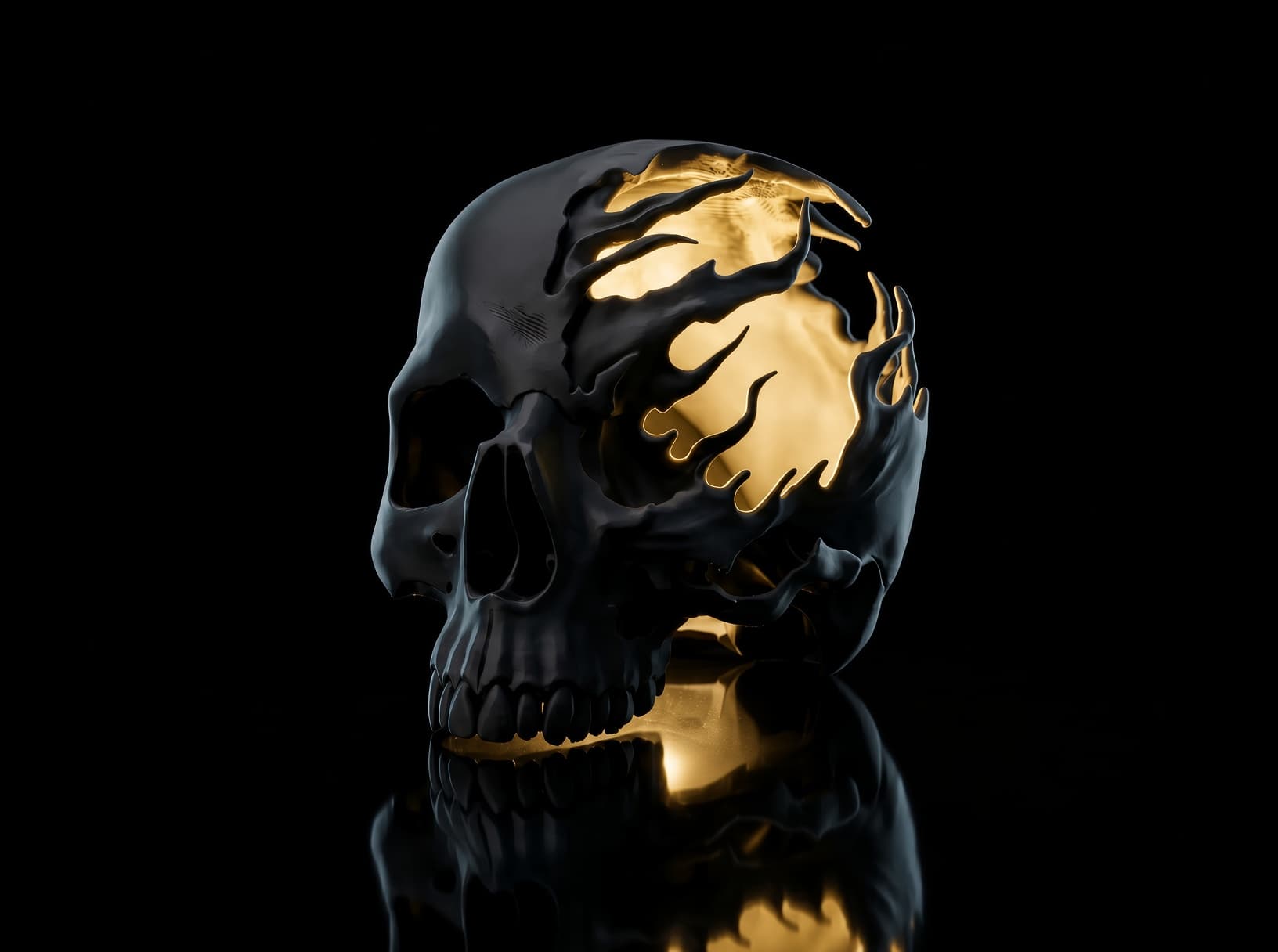 Cursed Skull Desk Lamp