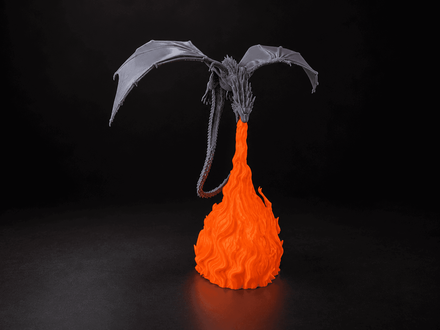 Dragon flame lamp
