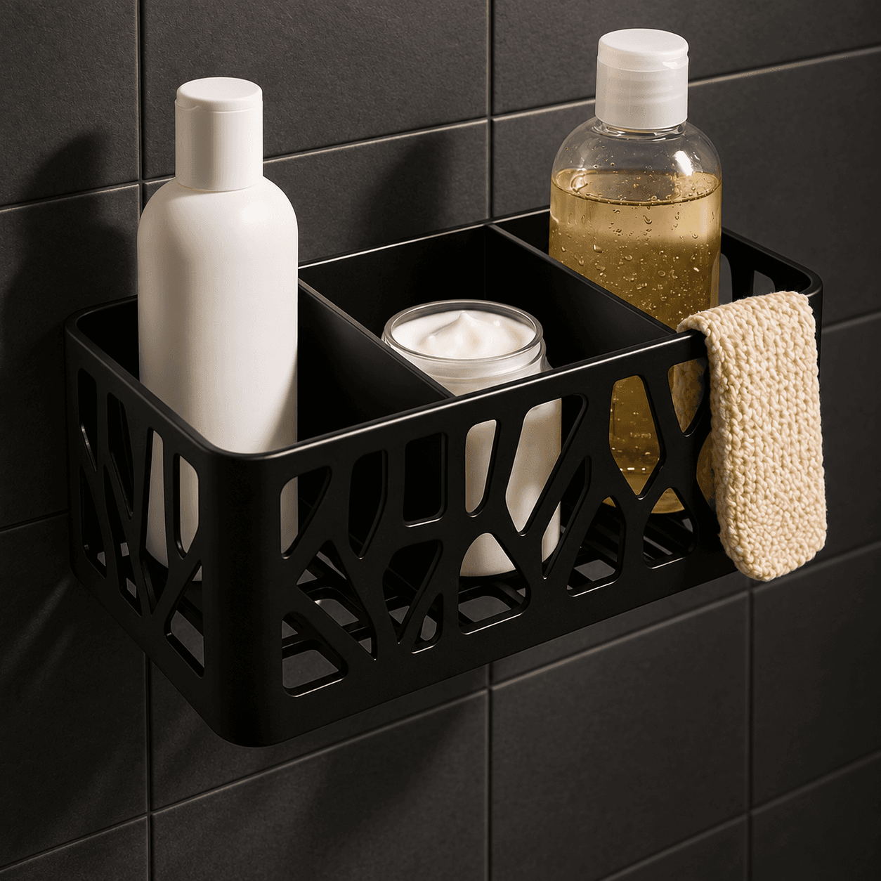 Openwork Shower Shelf